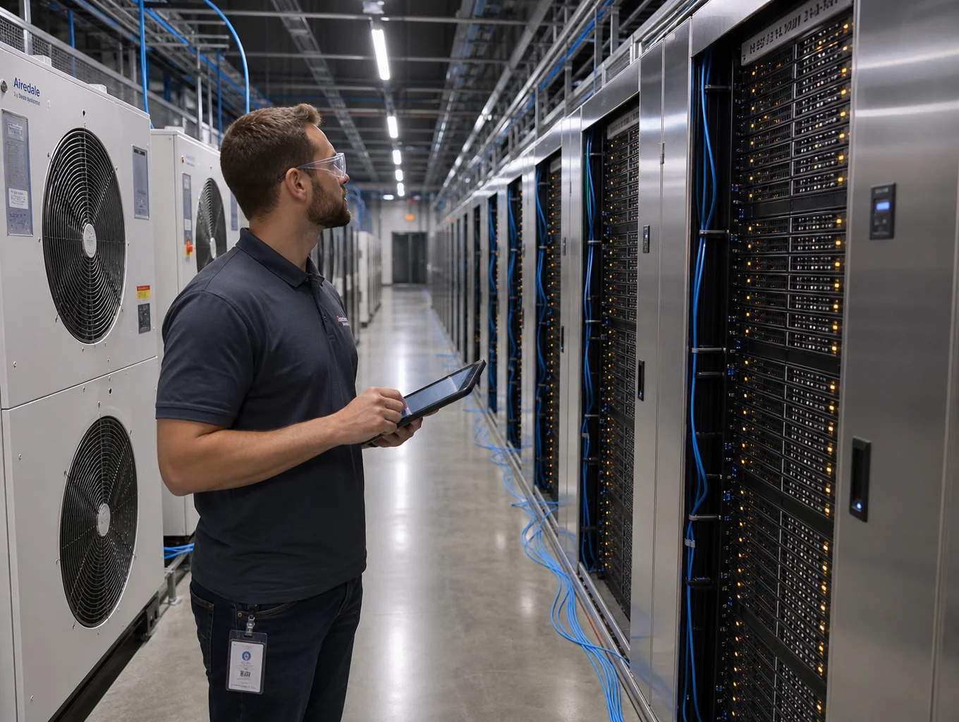 Infraestructura técnica de almacenamiento y backup empresarial en centro de datos de alta seguridad
