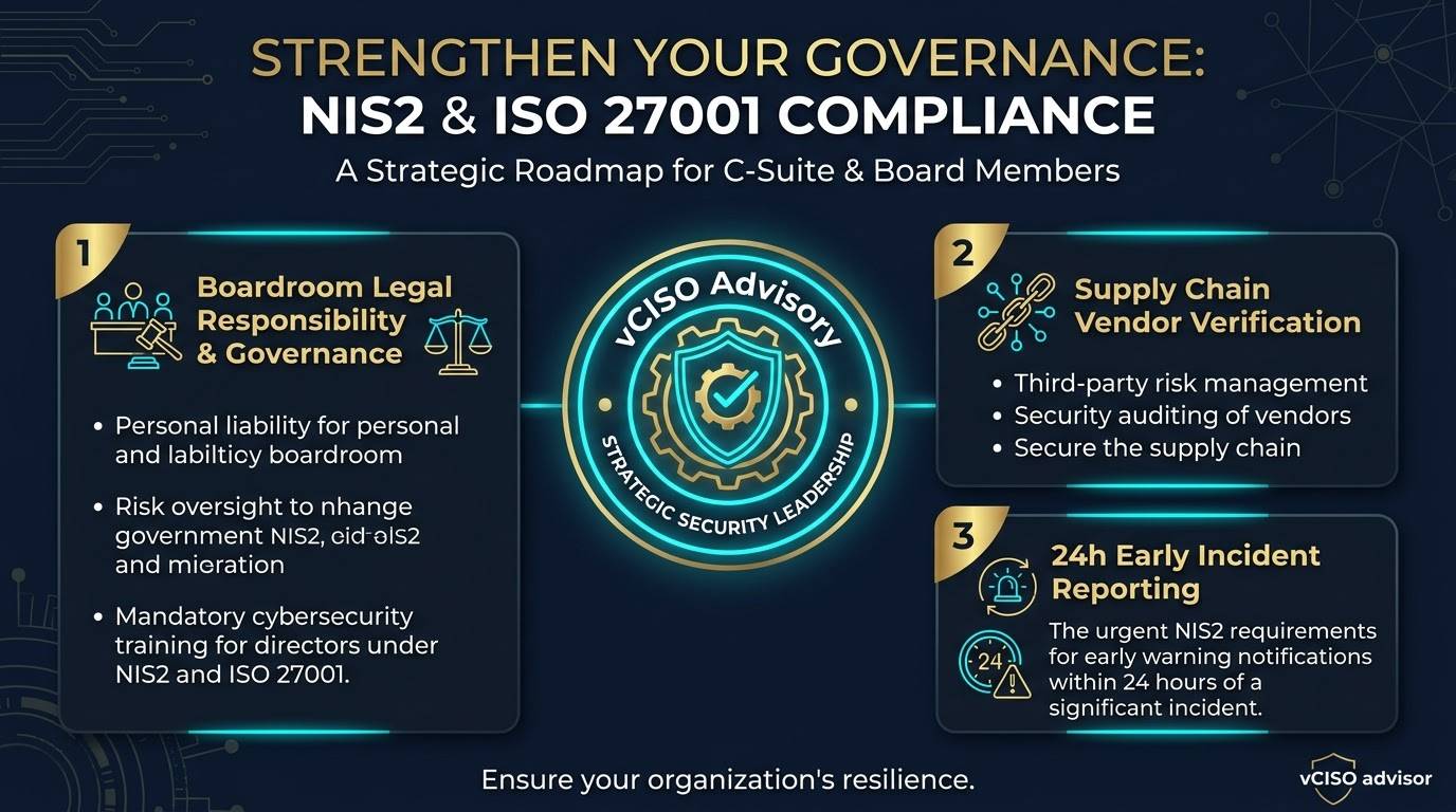 Checklist de responsabilidades directivas y adecuación a NIS2 con Virtual CISO