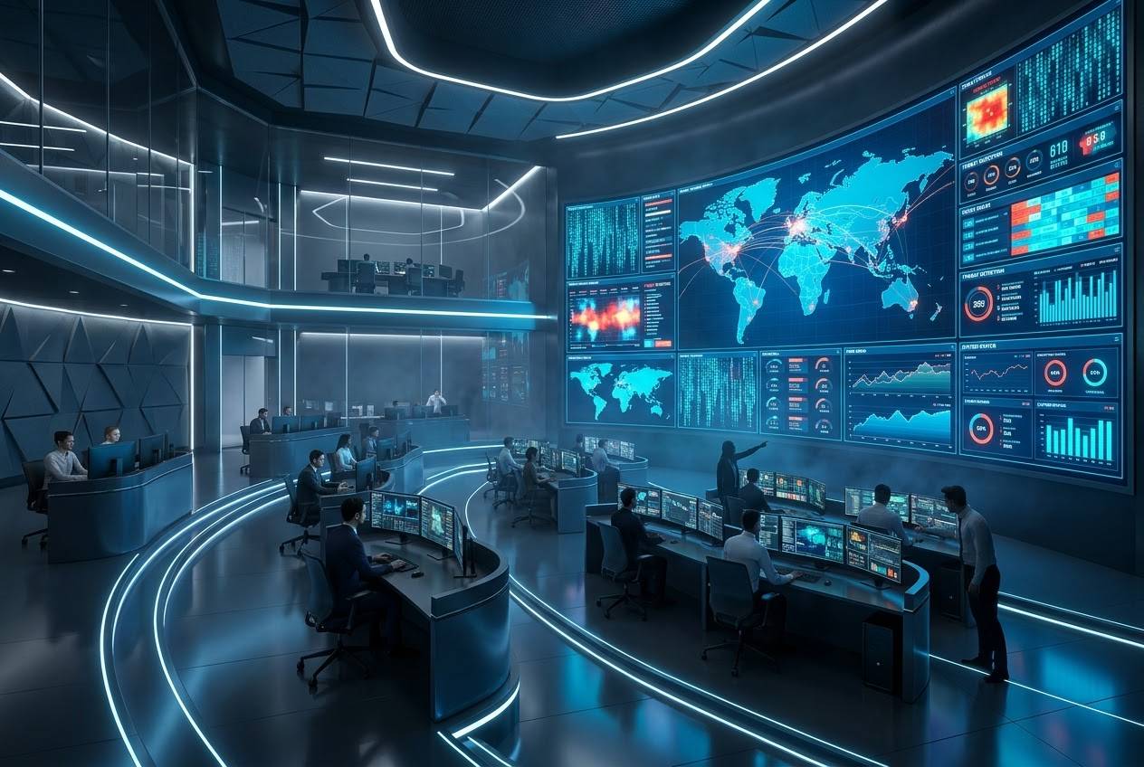 Centro de Operaciones de Ciberseguridad SOC MDR 24x7 monitorizando alertas en tiempo real